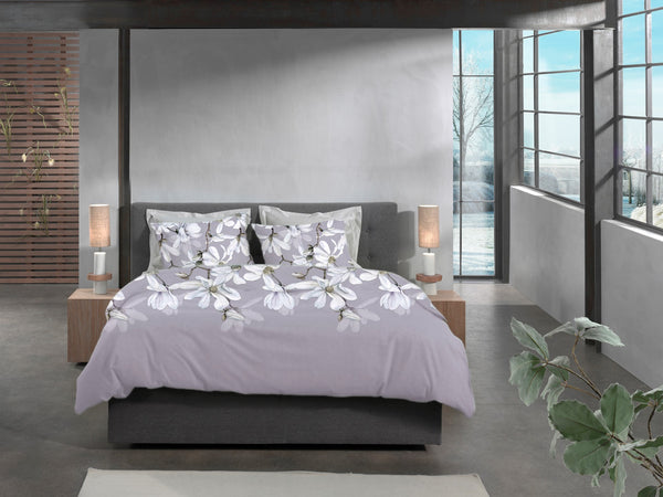 Heckett & Lane Dekbedovertrek Stacey Purple - 100% Brushed-Cotton