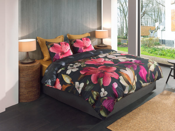 Heckett & Lane Dekbedovertrek Tropici Blauw - 100% Katoen-Satijn