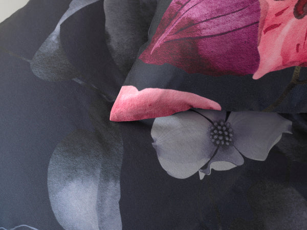 Heckett & Lane Dekbedovertrek Tropici Blauw - 100% Katoen-Satijn