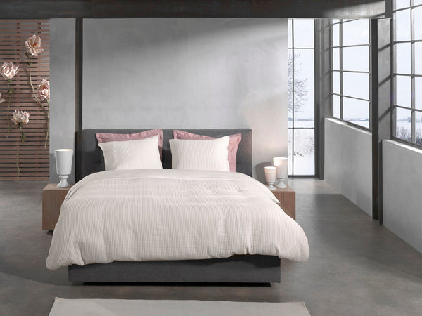 Heckett & Lane Dekbedovertrek Vafala Ivory White - 100% Katoen-Perkal