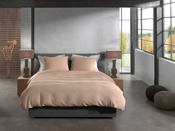 Heckett & Lane Dekbedovertrek Vafala Pale Khaki - 100% Katoen-Perkal