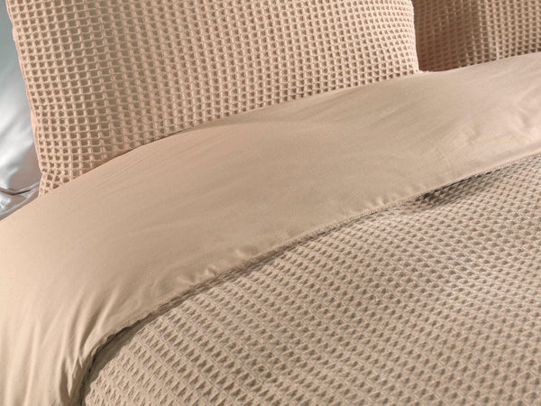 Heckett & Lane Dekbedovertrek Vafala Pale Khaki - 100% Katoen-Perkal