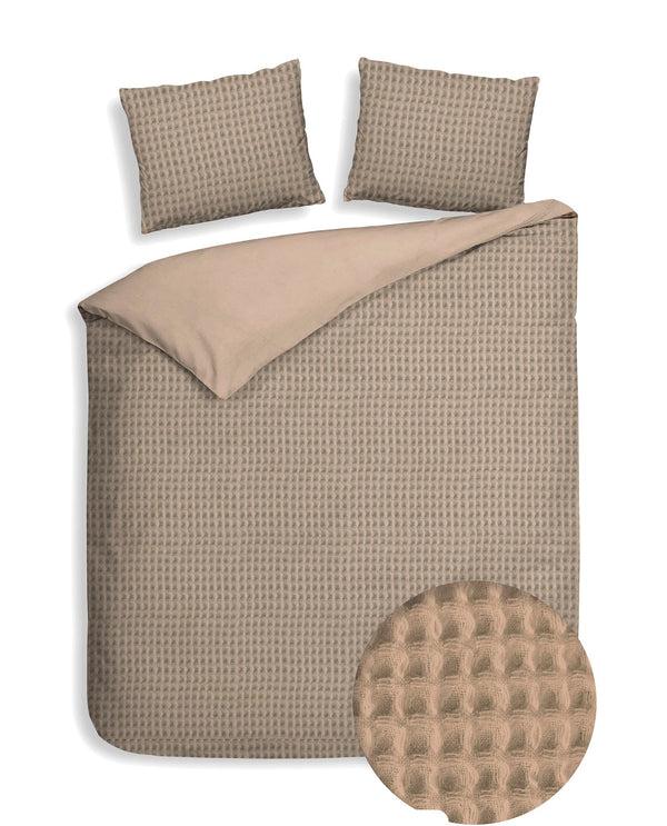 heckett & lane Dekbedovertrek Vafala Pale Khaki - 100% Katoen-Perkal