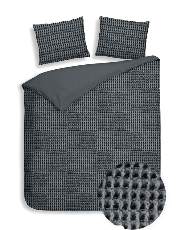 heckett & lane Dekbedovertrek Vafala Steel Grey - 100% Katoen-Perkal