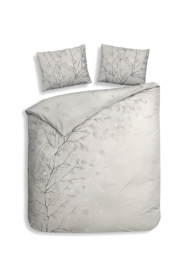 heckett & lane Dekbedovertrek Xia Light Grey - 100% Katoen-Satijn