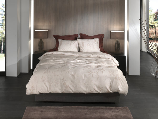 Heckett & Lane Dekbedovertrek Yara Beige - 100% Katoen-Twill