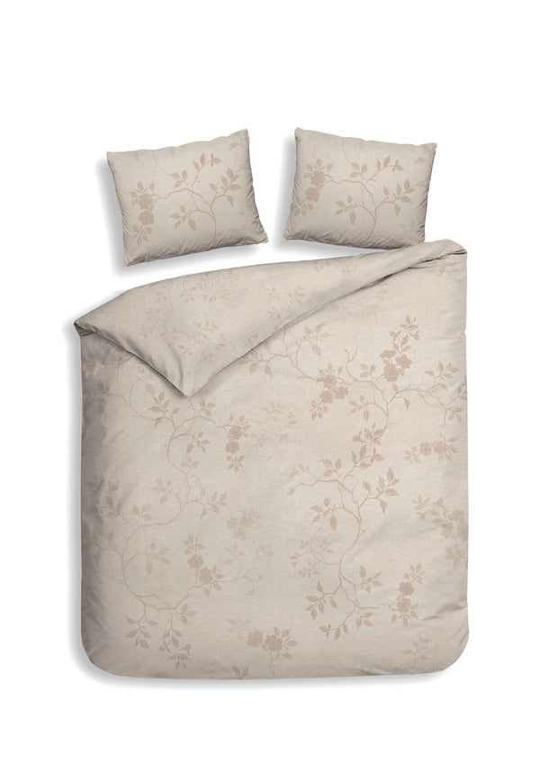 heckett & lane Dekbedovertrek Yara Beige - 100% Katoen-Twill