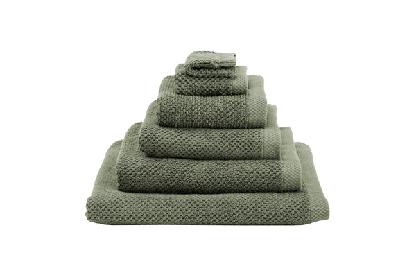 heckett & lane Badgoed Grant Army Green - 100% Katoen