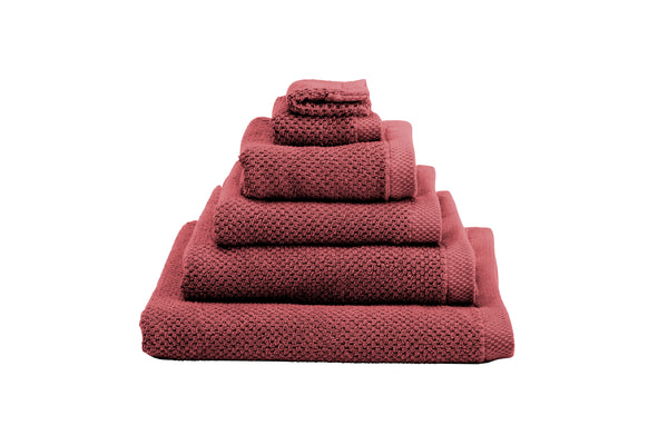 heckett & lane Badgoed Grant Spicy Red - 100% Katoen