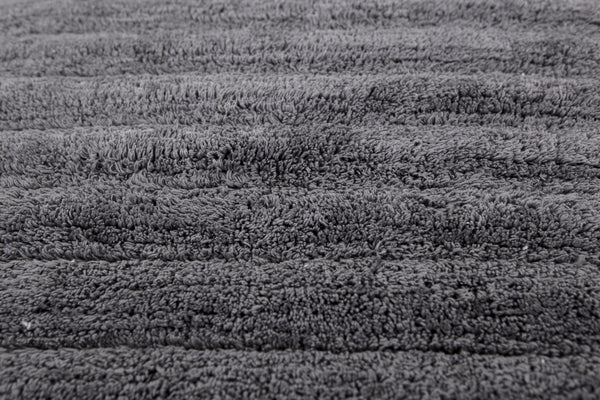 Heckett & Lane Badmat Vivienne Anthracite - 100% Katoen