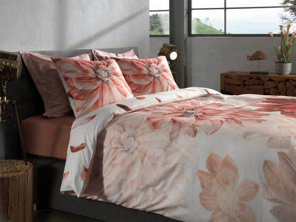 Heckett & Lane Dekbedovertrek Flori - 100% Katoen-Dobby