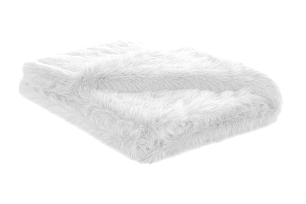Heckett & Lane Plaid Perle Misty White - Fake Fur