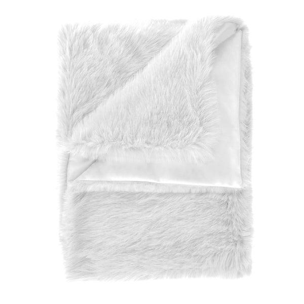 heckett & lane Plaid Perle Misty White - Fake Fur