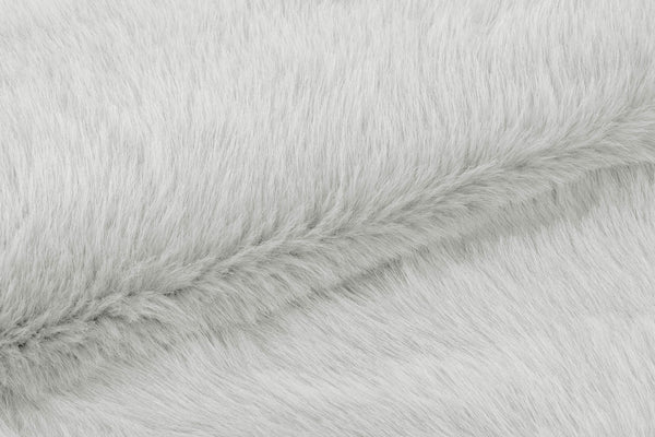 Heckett & Lane Plaid Perle Silver Grey - Fake Fur