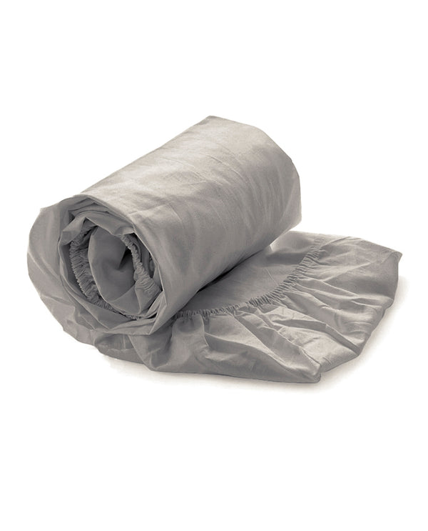 heckett & lane Hoeslaken Elementi Glacier Grey - 100% Katoen-Satijn