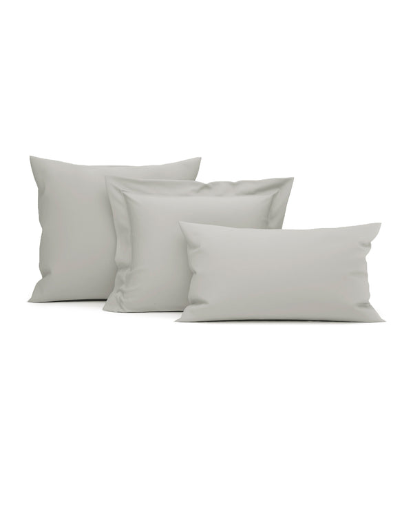 heckett & lane Kussensloop Elementi Cloud Grey - 100% Katoen-Satijn