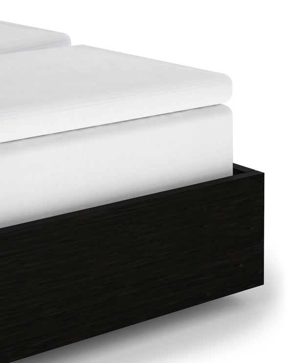 heckett & lane Split-Topper Hoeslaken Elementi White - 100% Katoen-Satijn