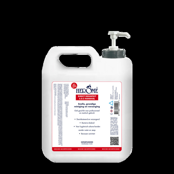 herôme Direct Desinfect Double Active 10L voordeelverpakking - handgel navulstation