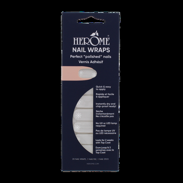 herôme Nagel Wraps - Frosty Snowflakes