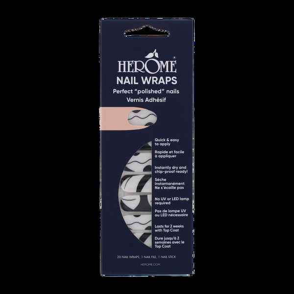 herôme Nagel Wraps - Noir Lines