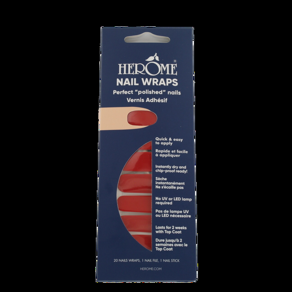 herôme Nagel Wraps - Ruby Red
