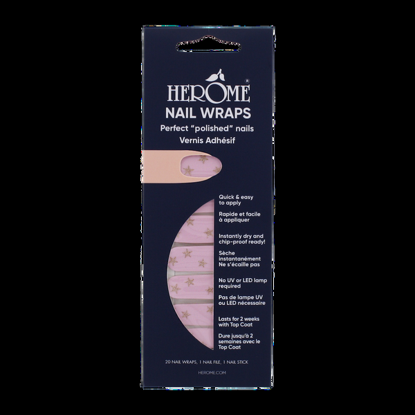 herôme Nagel Wraps - Starry Pink