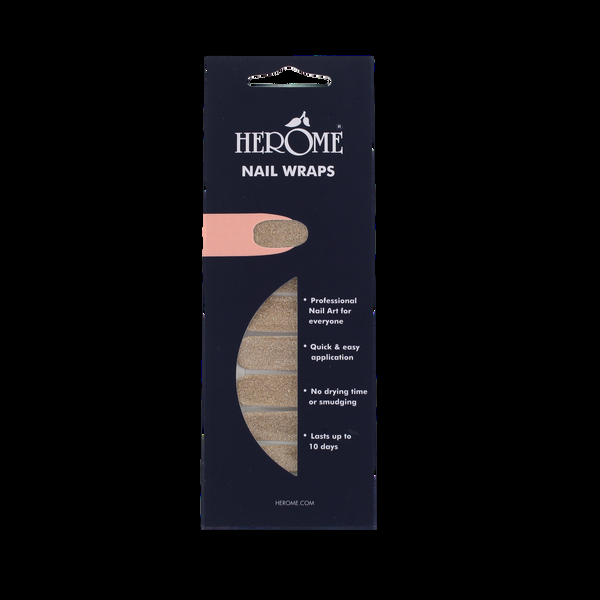herôme Nail Wraps - Golden Glitter