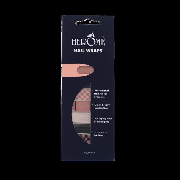 herôme Nail Wraps - Vintage Pink Pattern