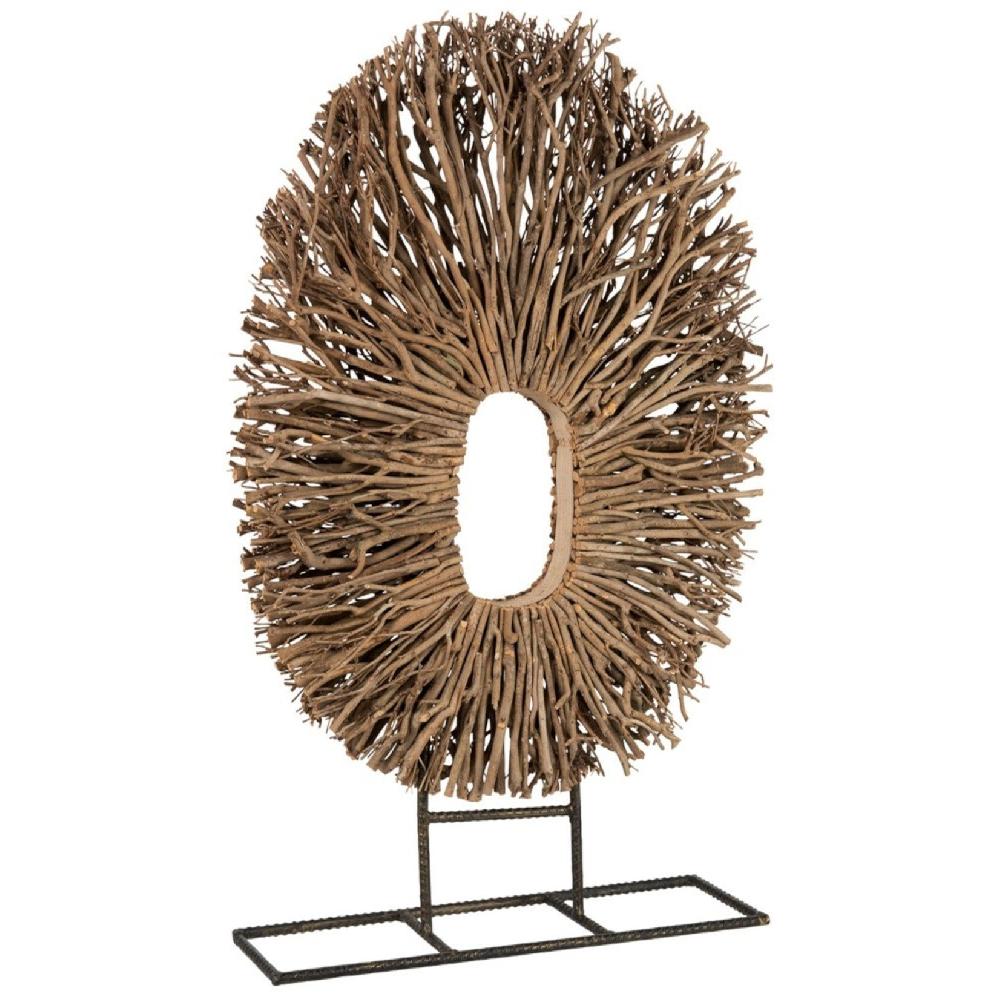 homedecoration Decoratie Cirkel Op Voet Takken Naturel - Large