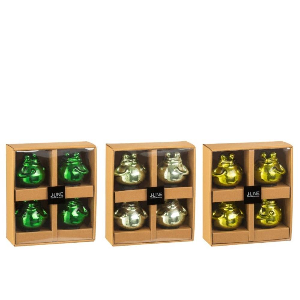 homedecoration Decoratie Drijvende Kikkers Glas Mix Groen - Small