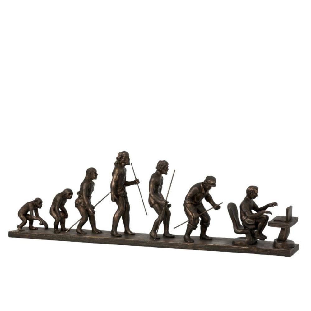 homedecoration Decoratie Figuur Evolutie Van De Mens - Brons