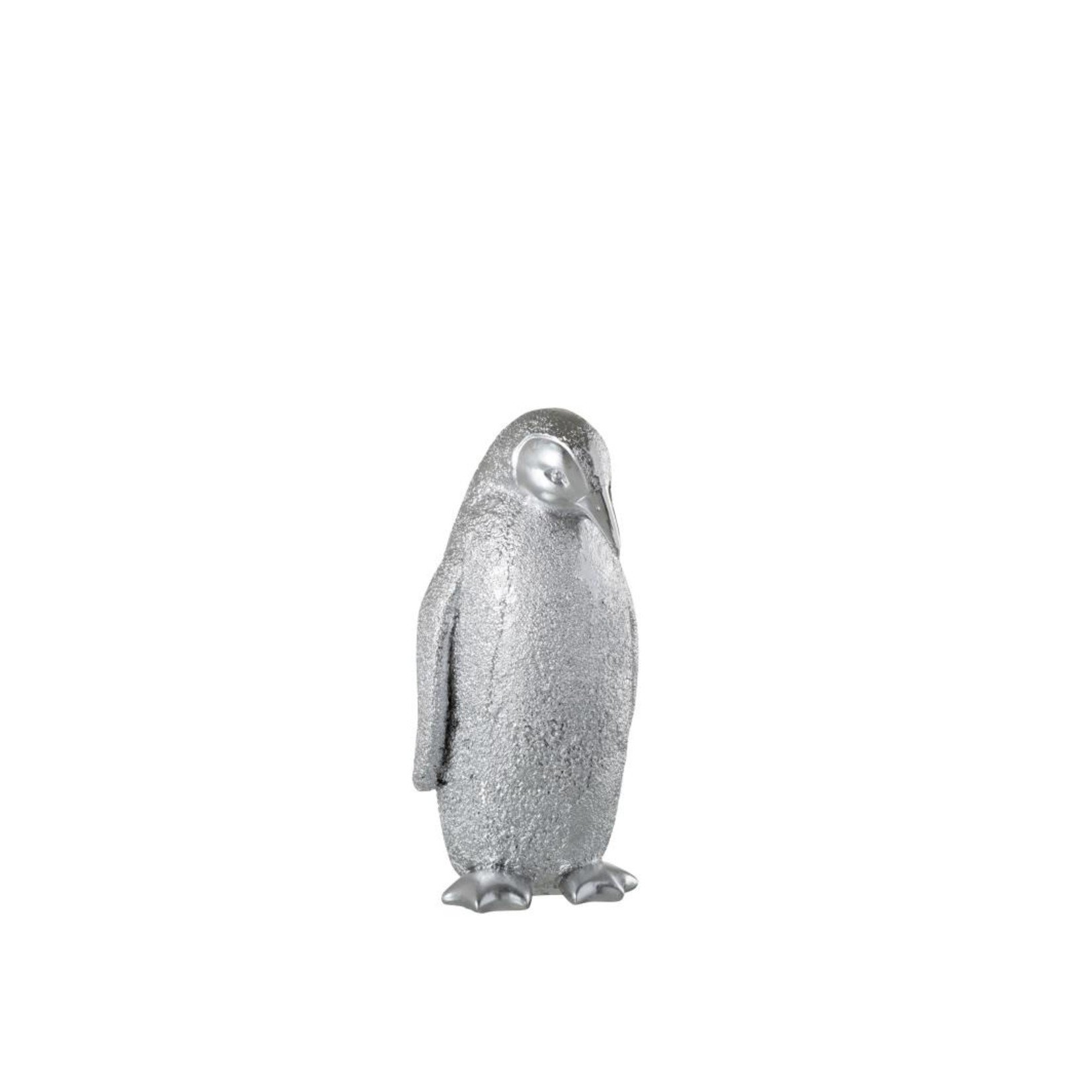 homedecoration Decoratie Kerst Pinguïn Zilver Medium