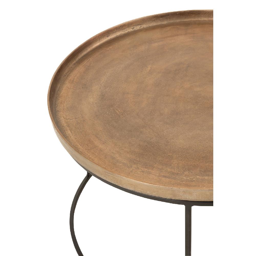 Homedecoration Bijzettafels Rond Aluminium Roest