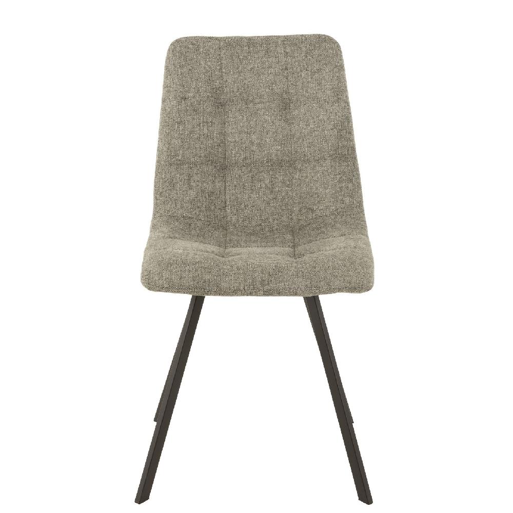 homedecoration Eetkamerstoel Lichtgrijs Textiel