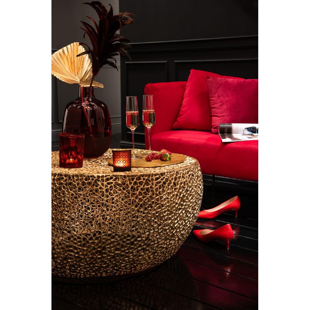 Homedecoration Salontafel Koraal Aluminium Goud