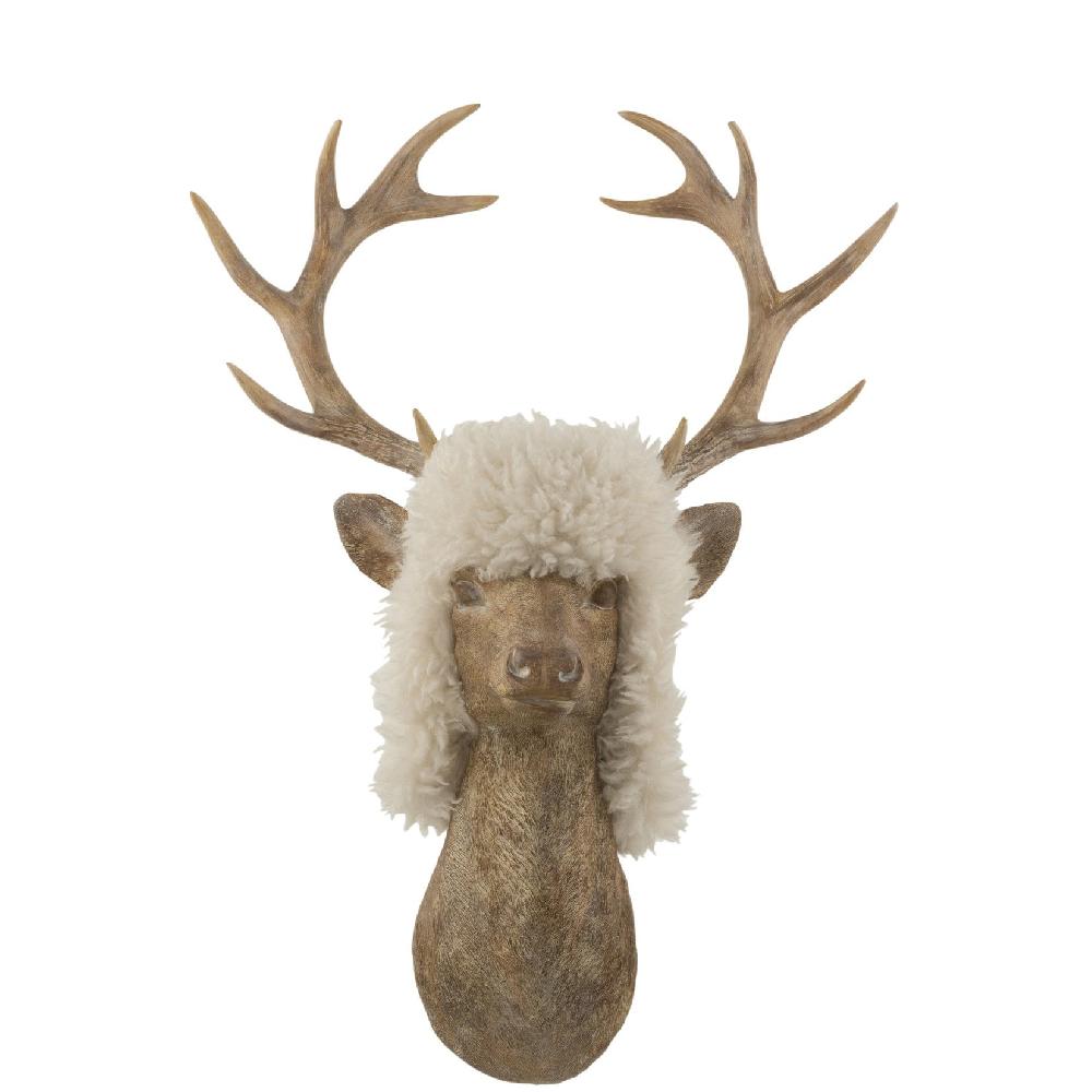 homedecoration Wanddecoratie Rendier Bruin Large