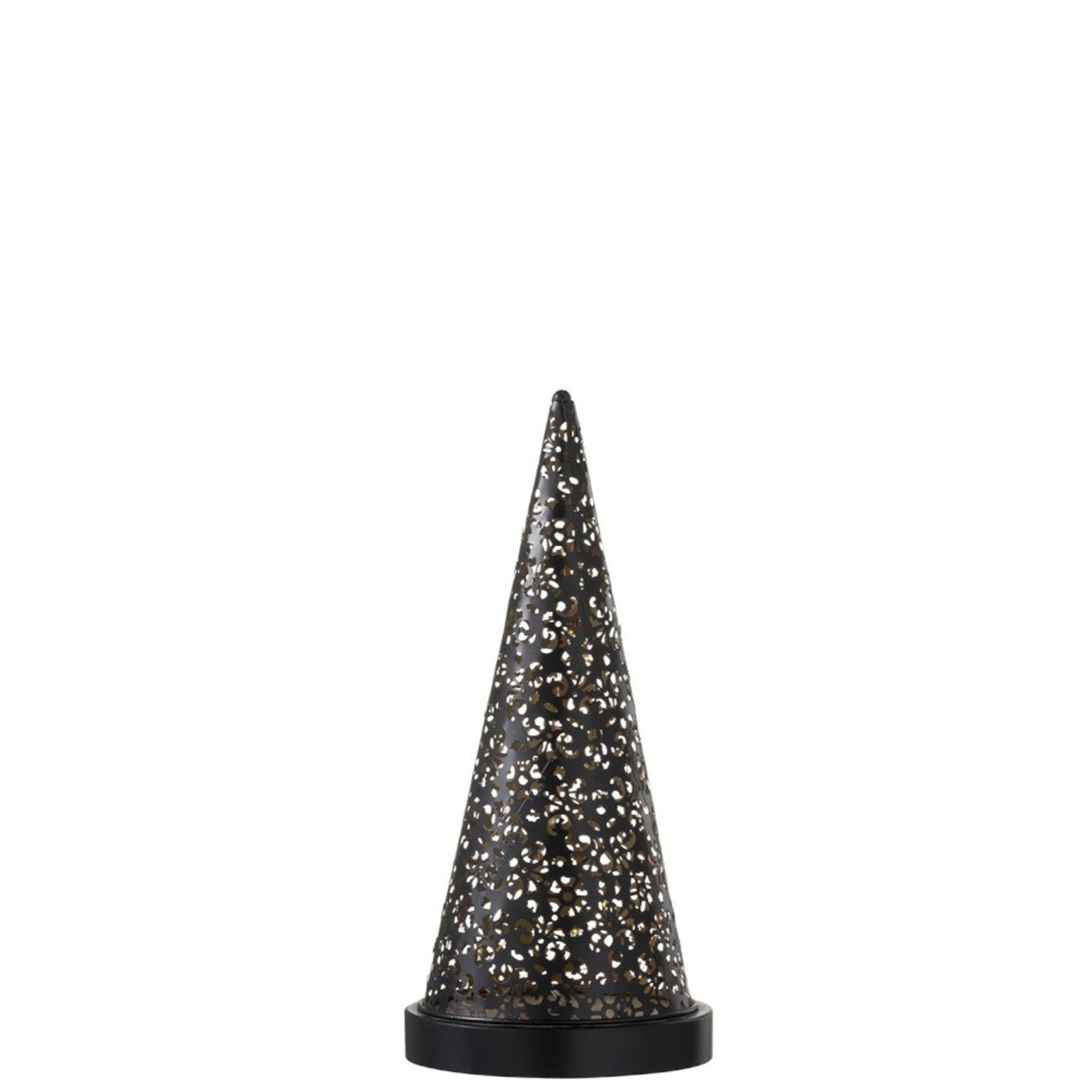 homedecoration Tafellamp Led Kegel Batterij Metaal Zwart - Small