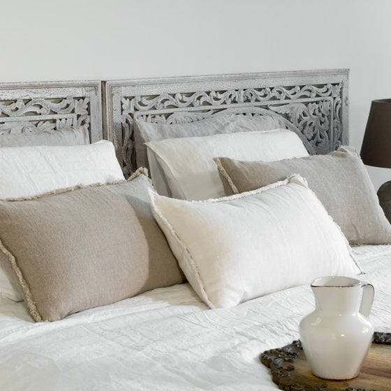 house in style Sofie linnen en katoen satijnen dekbedovertrek