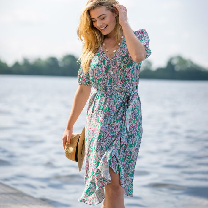 hv society Dress HVSCalypso - Leaf Green