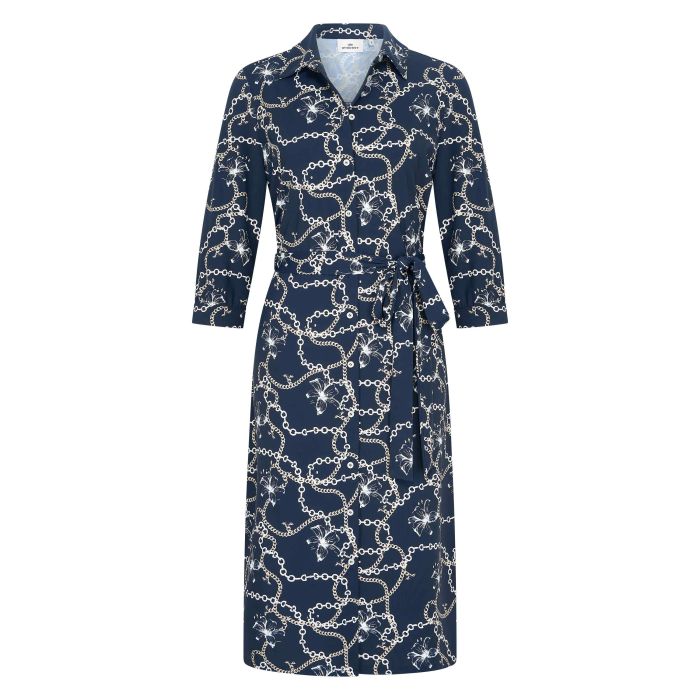 hv society Dress HVSMicah - Navy AOP