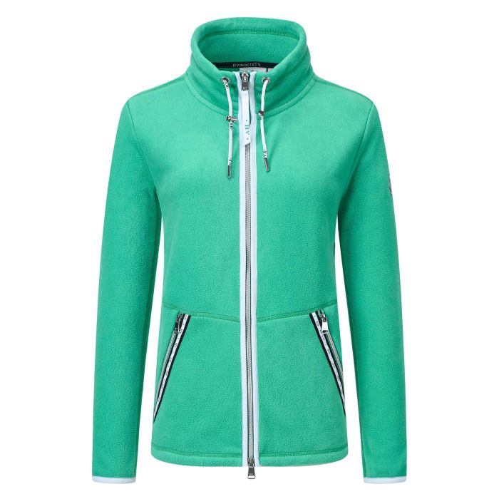 hv society Fleece jacket HVSEileen - Leaf Green