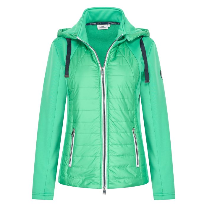 hv society Hooded cardigan HVSEllys - Leaf Green