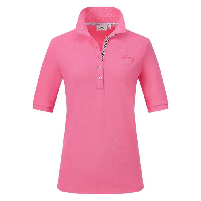 hv society Poloshirt HVSAbi MS - Bright Pink