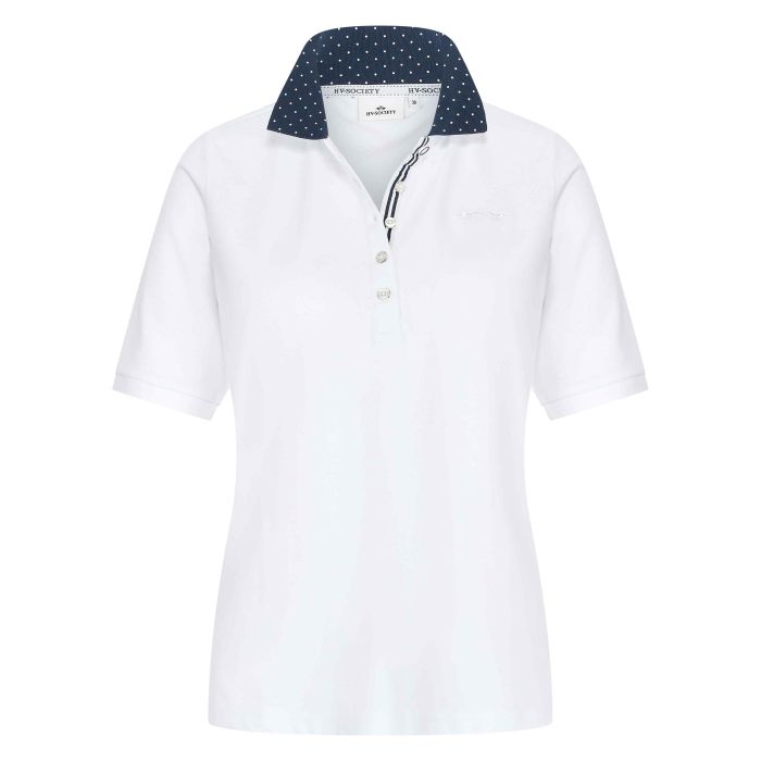 hv society Poloshirt HVSAbi MS - White