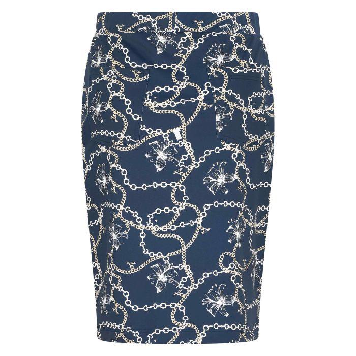 Hv Society Skirt HVSMoana - Navy AOP
