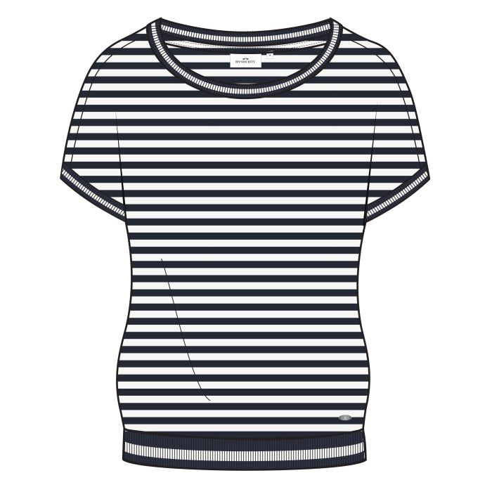hv society Top HVSHarley - Navy-White