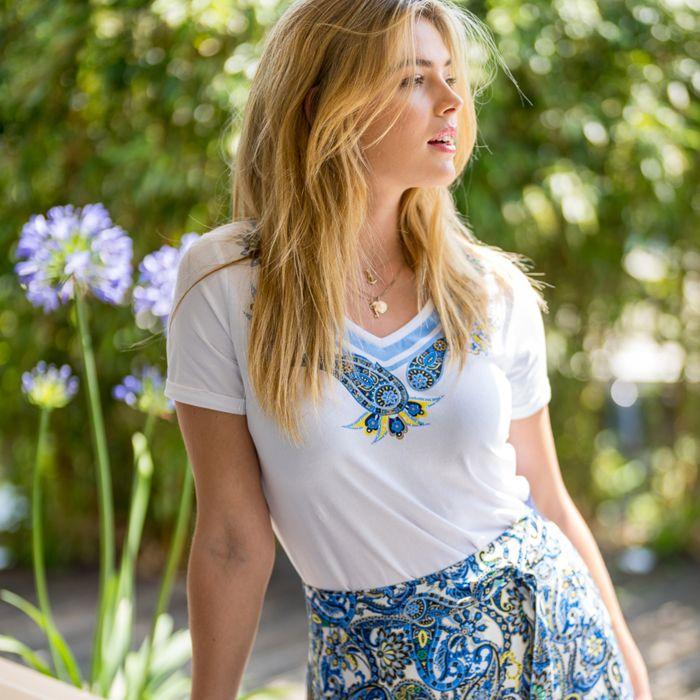 hv society Top HVSOlive - Lightblue