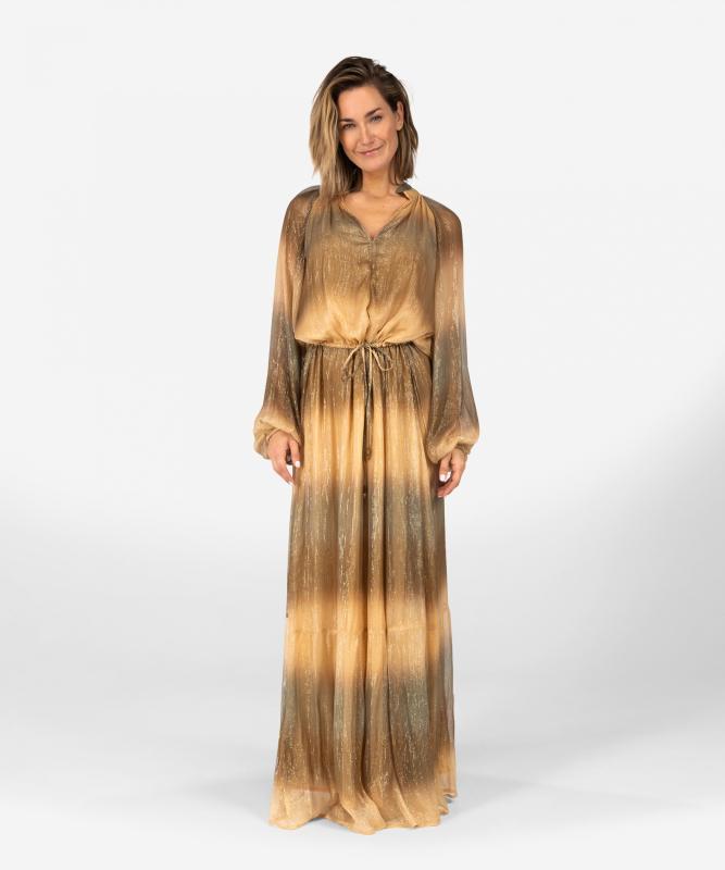 ibana Diona Lurex | Neutral Ombre Print