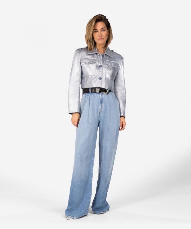 ibana Jorin Metallic | Stone Blue