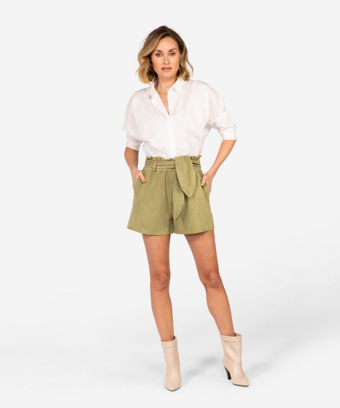 ibana Saskia Suede | MOSS GREEN